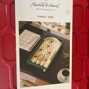 Hearth & Hand Green and Natural Wood Pinball Game